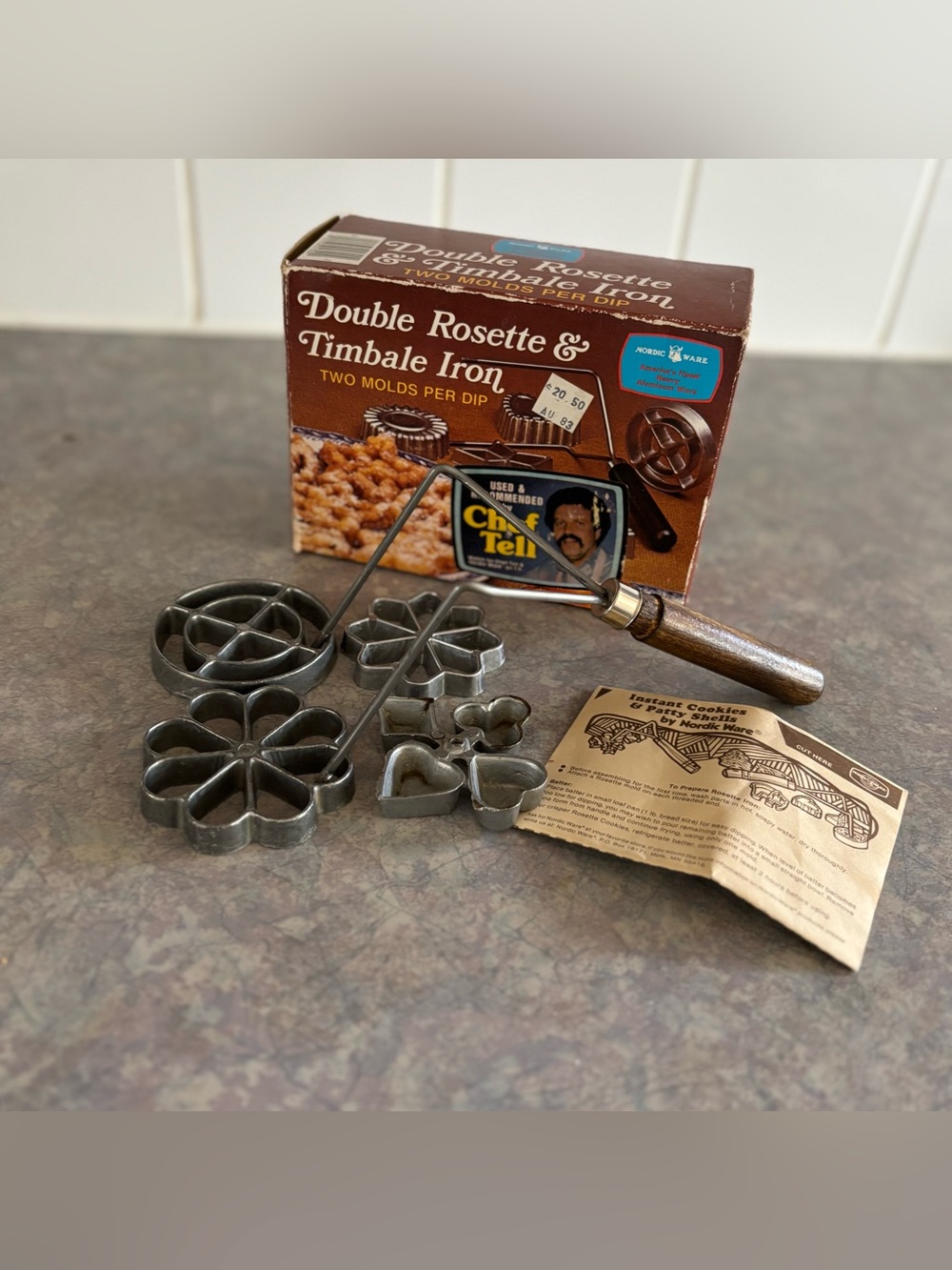 70's Nordic Ware Double Rosette & Timbale Baking Set - Baking Moulds - Pastry